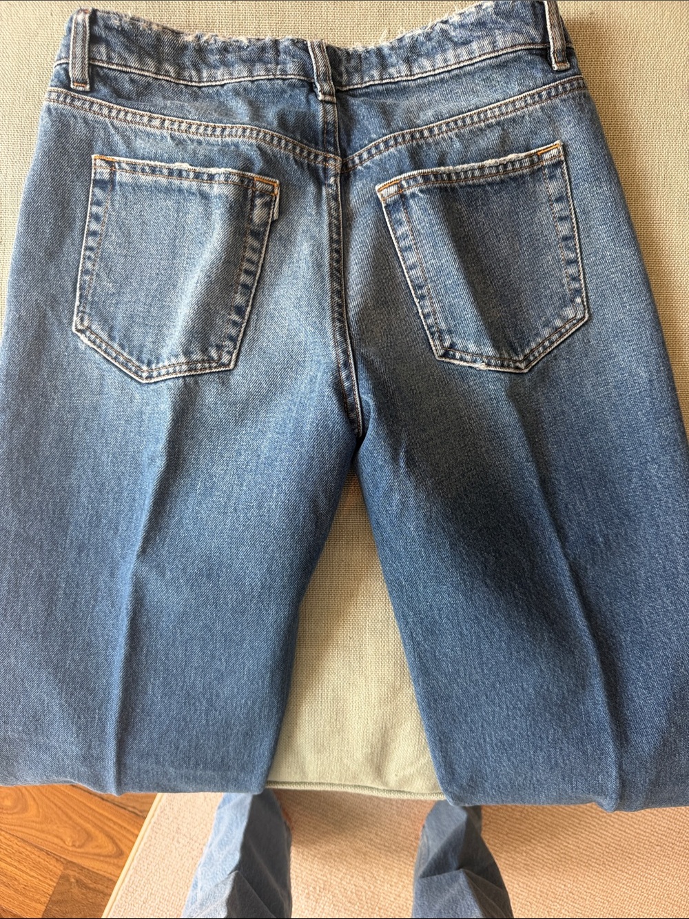 Classic Straight Leg Women’s Jeans - Blue - Picture 3 of 3